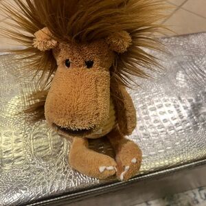 VGUC-RARE-12” Jellycat Lawrence lion Snaggle Baggle Sabre Tooth Lion Plush